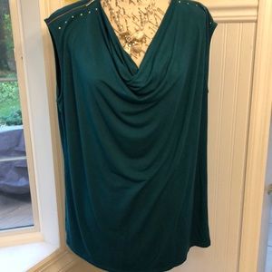 CARMEN MARC VALVO DRAPED NECK TUNIC